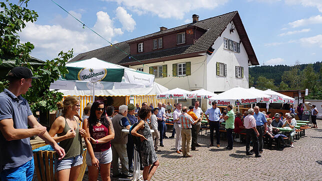 Gelungen: Eine stimmungsvolle Atmosphäre bot des Dorffest "Das Dorf im Hof" auf dem Areal des Breitwiesenhofes. Bild: Werner Steinhart