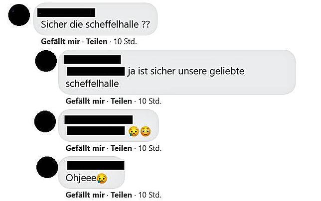 Bild 1: Trauer und Fassungslosigkeit über Verlust der Scheffelhalle: So reagiert das Netz