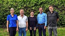 (Archivbild) Ein Bild aus besseren Zeiten: Die bisherige FDP-Kreistagsfraktion mit (von links) Ann-Veruschka Jurisch, Stefan Schmidt, ...