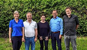 (Archivbild) Ein Bild aus besseren Zeiten: Die bisherige FDP-Kreistagsfraktion mit (von links) Ann-Veruschka Jurisch, Stefan Schmidt, ...