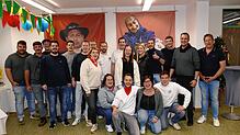 Beste Stimmung herrschte bei den Jugendvertretern der Landschaft Donau der VSAN: Marc Siber (Mitte, kniend) und Vizezunftmeister Patrick ...