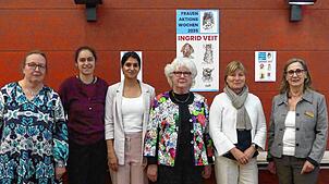 Beim Auftakt der Frauenaktionswochen (von links): Gabriele Trapp (Diözesan Hochrhein), Marlena Schellinger, Sandhya Hasswani, Ingrid ...