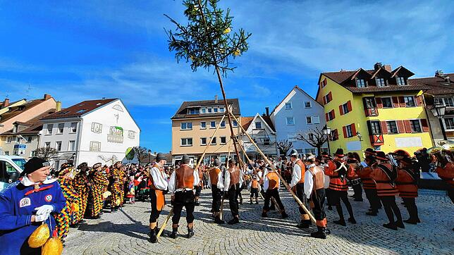 Bild 23: Bilder vom Kindernarrenbaum-Setzen auf dem Gustav-Hammer-Platz in Stockach