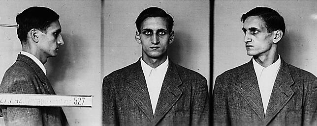 Robert Ballast nach seiner Verhaftung durch die Gestapo. Der Volksgerichtshof verurteilte ihn zu vier Jahren Haft wegen Hochverrats, ...