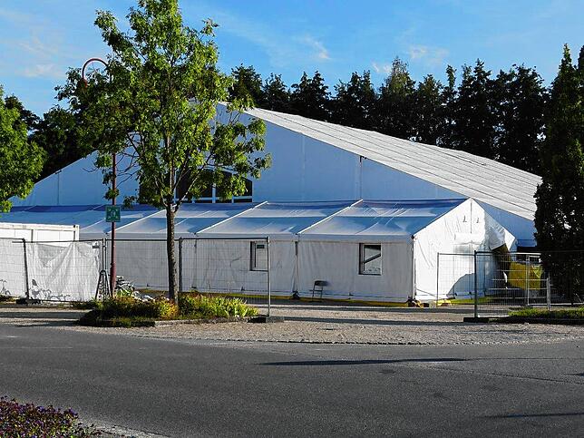 Die Leichtbauhalle in Rielasingen-Worblingen.