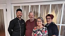 Die Familie Färber lädt zum Tag der offenen Tür ein. Von links: Christopher Färber, Joachim Färber, Anna-Maria Färber und Melanie ...