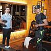 Robin Glunk und Fabio Berrer aus Donaueschingen gehen trotz aktueller Pandmie-Maßnahmen regelmäßig zum Training ins Kraftwerk des TC ...