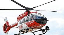 Nach einer Kollision zweier Autos bei Hohentengen war auch ein Rettungshubschrauber im Einsatz (Symbolbild).