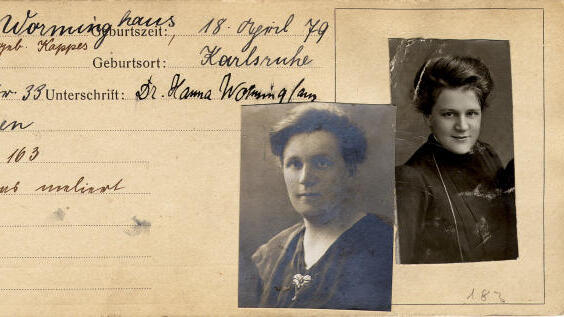 Pass der Johanna Kappes. Die Lichtbilder stammen aus den Jahren 1917 (rechts) und 1921 (links).