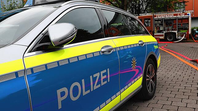 Ein Einsatzwagen des Polizeipräsidiums Konstanz im Einsatz.