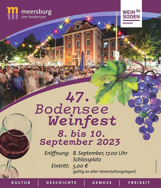Bild 1: Bodensee Weinfest Meersburg: Neue Weinprinzessin wird beim Fest gekrönt