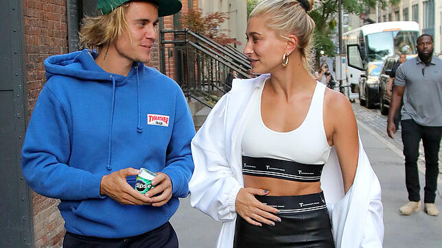Es scheint, die Liebe macht aus ihm einen neuen Menschen: Sänger Justin Bieber und Model Hailey Baldwin in New York.