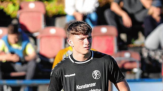 Kann sich freuen: Dreifach-Torschütze Konstantin Hahn vom SC Konstanz-Wollmatingen.