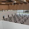 Der Warte- und Informationsbereich im Impfzentrum in der Tuttlinger Kreissporthalle. Hier wird den zu impfenden Personen ein ...