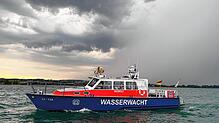 Die Wasserwacht Lindau – hier ein Symbolbild – war unter anderem mit dem Motorrettungsboot „Seewolf“ im Einsatz.