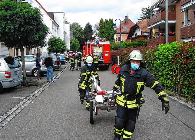 Nach der Alarmierung gegen kurz nach Mittag mussten die Einsatzkräfte rasch einschreiten.