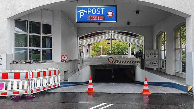Das Parkhaus Post ist derzeit gesperrt.