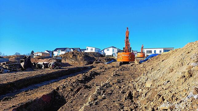 Das Baugebiet Schützenberg wird aktuell erschlossen. Im Sommer sollen die Arbeiten abgeschlossen sein.