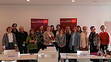 Der Vorstand der Frauen-Union (von links): Susanne Wetterich (Landesvorsitzende), Monika Hipp, Conny Rebholz, Anna-Elisabeth Heller, ...