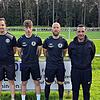 Drei Neue im Kader: (von links): Yannick Chamaillard (Trainer), Neuzugänge: Philipp King, Elias Bauer, Martin Wieczorek, Enrique Blanco ...