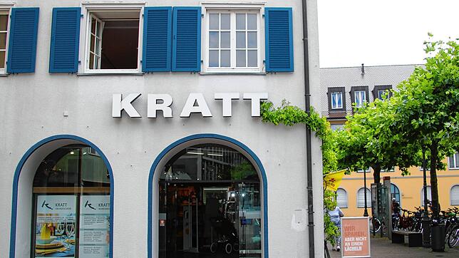 Das Kaufhaus der Radolfzeller: Das Familienunternehmen Kratt hat seinen Sitz im Herzen der Stadt. Und dort bleibt es auch vorerts geöffnet.