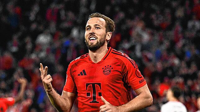 Der überragende Mann beim Südgipfel: Bayern-Star Harry Kane drehte gegen den VfB Stuttgart nach der Halbzeitpause auf und erzielte einen ...