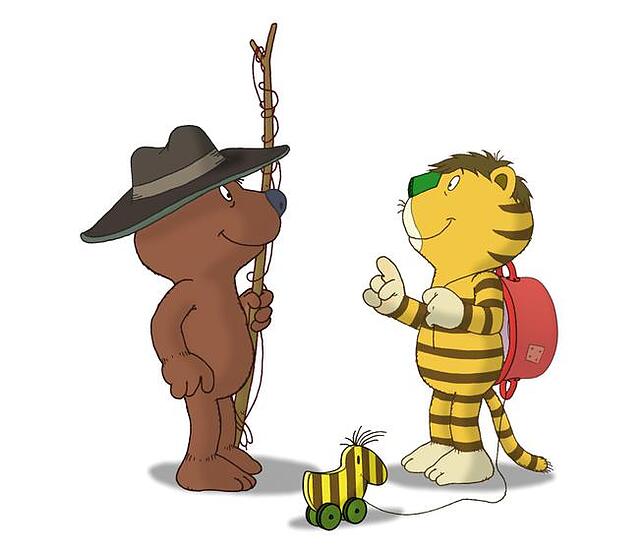 Janosch über das Leben:  "O Bär", sagte der Tiger, "ist das Leben nicht unheimlich schön, sag!" "Ja", sagte der kleine Bär, "ganz ...