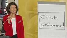 Oberbürgermeisterin Dorothee Eisenlohr stellt die Stadt vor.
