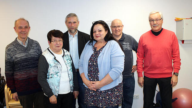 Der Vorstand des Fördervereins von links: Ekkehard Faller, Ingrid Scheyer, Stefan Sosinski, Norbert Holzmann, Hermann Schwarz. Im ...