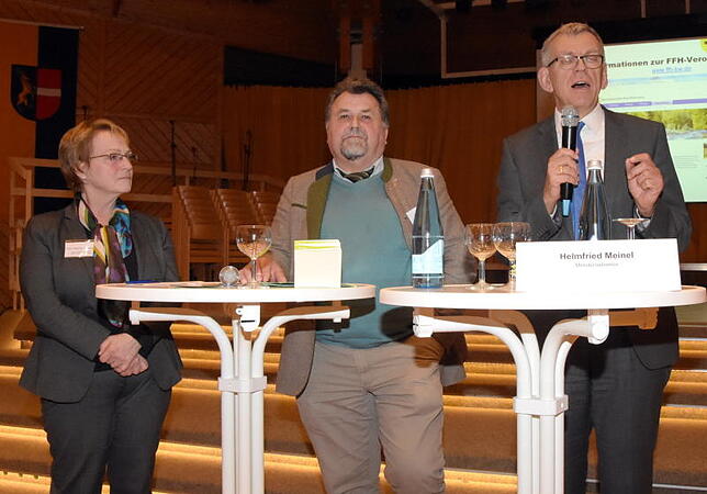 Als Experten beantworteten am Abend Elke Höpfner-Toussaint, Dieter Blaeß und Helmfried Meinel (v.l.) die Fragen der Teilnehmer.