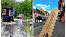 Starkregenereignisse und Sommerhitze wechselten sich dieses Jahr zum Beginn des Sommers ab (Symbolbild). Wie die Stadt Stockach sich ...
