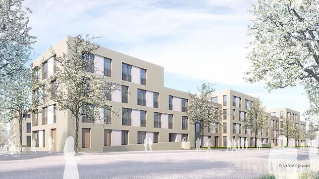 Hier entstehen bezahlbare Wohnungen: Die Wobak zieht das Projekt Zähringer Hof in Petershausen hoch. Doch tragen auch teure Wohnungen ...