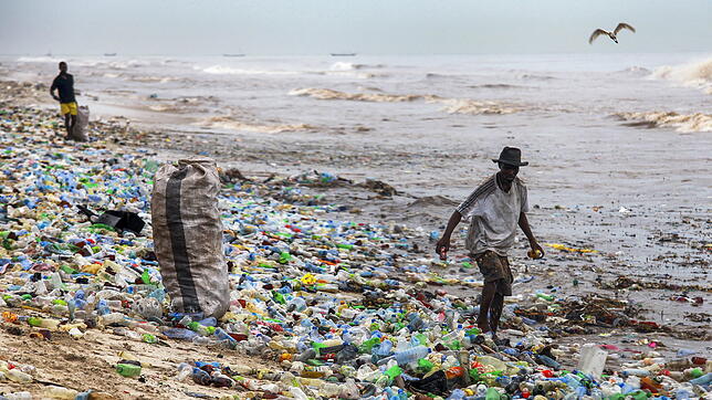 Plastikmüll im Meer verschandelt nicht nur wie hier die Strände, sondern bedeutet vor allem für die Meeresbewohner eine große Gefahr. ...