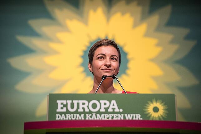 Ska Keller, die Grünen-Fraktionschefin im Europäischen Parlament, kandidiert in einer Doppelspitze mit Bas Eickhout.