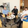 Vertreter der vier Gottmadinger Kirchengemeinden an einem Tisch (von links): Bernd Stockburger, Jürgen Hermann, Jörg Waldvogel, Andreas ...