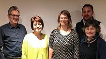Die Kandidaten für die Pfarreiratswahl (von links): Peter Keck, Yvonne Rottmann, Anke Deutschmann, Raphael Maise und Barbara ...