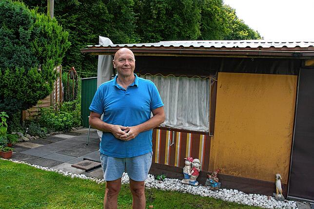 Dauercamper Udo Jaizay schätzt die idyllische Lage an der Wutach.