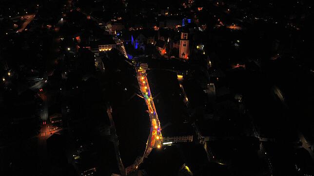 Bild : Die schönsten Bilder von der Aktion &bdquo;Tiengen leuchtet&ldquo;