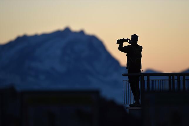 Für viele das Ziel in den Bergen: Das perfekte Foto für Instagram &ndash; wie hier am Pfänder.