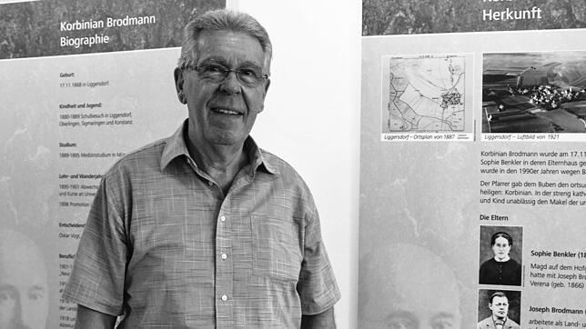 Jochen Goldt im Jahr 2018 im Korbinian-Brodmann-Museum.