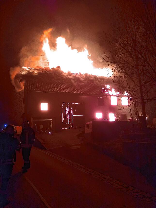 Menschen befanden sich beim Brand nicht mehr im Haus.