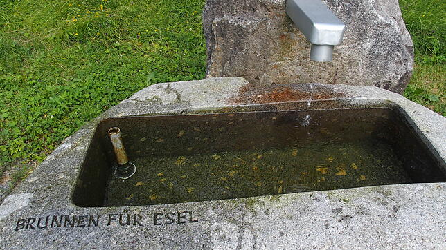 Ein Brunnen am Esel für Esel – oder auch andere Nutzer.