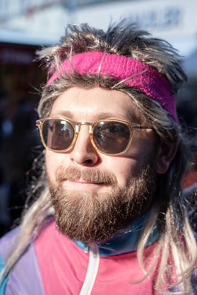 Christian Lingstädt lebt seit vier Jahren in Kreuzlingen. Für die Fasnacht hat er sich ins 80er-Kostüm geschmissen und ist mit der ...