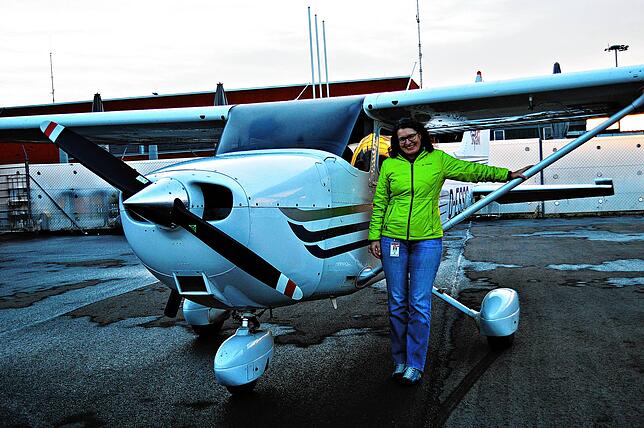 Heike Nachtigall und eine Cessna: Die beiden verbindet eine lange Geschichte. Denn die 51-Jährige saß schon im Kindesalter gemeinsam mit ...