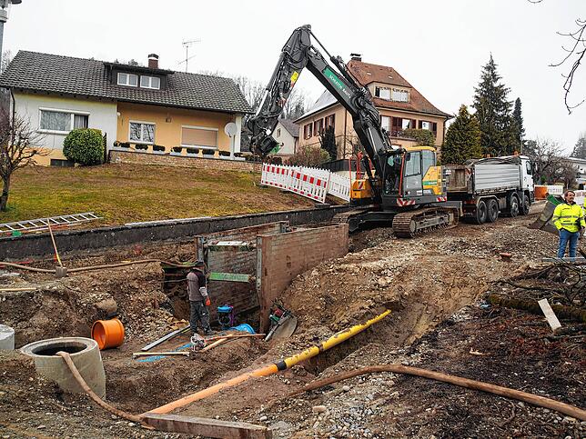 Seit zwei Jahren Großbaustelle: die Dietenbergstraße.