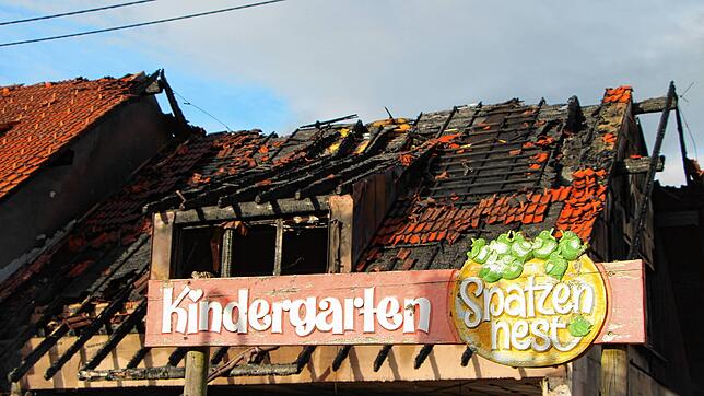 Bild : Bilder der Zerstörung: Was nach dem Brand im Kindergarten übrig ist