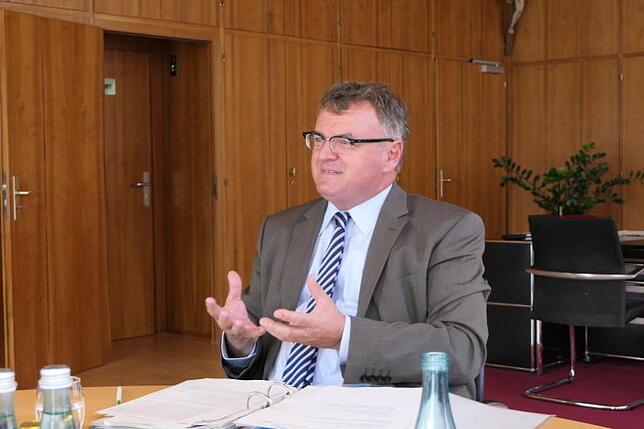 Erstmals geht Oberbürgermeister Andreas Brand mit Medien ins Gespräch über die Landshut.