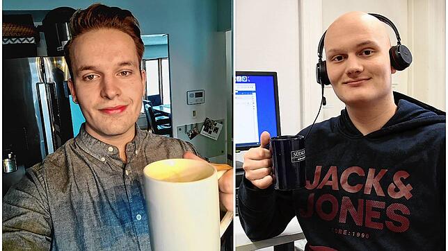 Noah Silberhorn (links) spricht mit SÜDKURIER-Praktikant Jonas Schrott über sein Freiwilliges Jahr in den USA und seine Erfahrungen, die ...