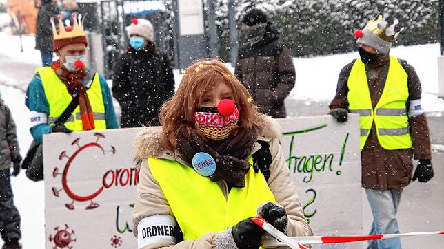 „Dreikönigsmarsch“ nannte die Gruppe „Demokratischer Widerstand Überlingen“ den Demonstrationszug, der sich ...