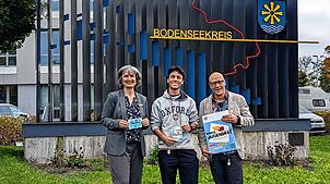 Jugendamtsleiterin Simone Schilling, Kreisjugendrat Lautaro Osses und Kreisjugendreferent Moritz Hermann haben die erste Amtszeit des ...